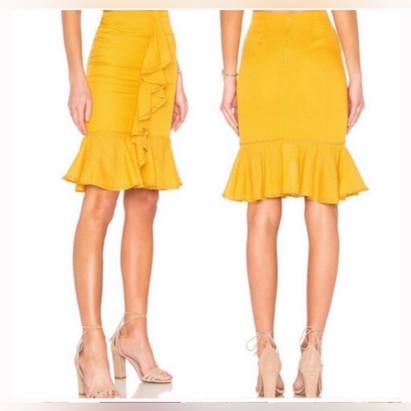 Revolve Tularosa Dana skirt set ginger yellow Summer chic colorful quiet luxury - Picture 12 of 15